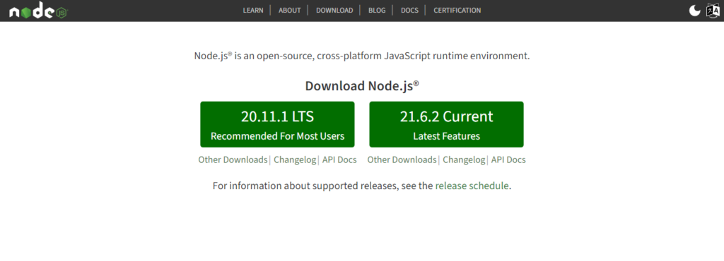 Download Node Js